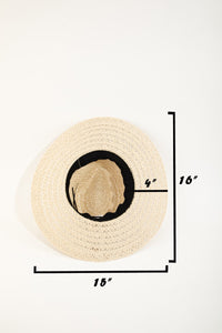 Thumbnail for Fame Wide Brim Straw Weave Sun Hat