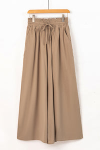 Thumbnail for Drawstring Waist Wide Leg Pants