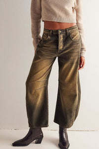 Thumbnail for Wide Leg Jeans with Pockets