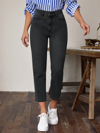 Thumbnail for High Waist Jeans with Pockets