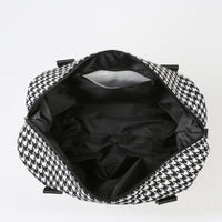 Thumbnail for Houndstooth Canvas Travel Bag