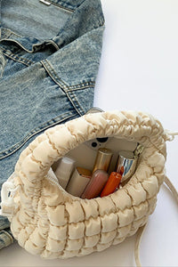 Thumbnail for Quilted Puffy Removable Strap Crossbody Bag