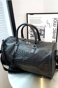 Thumbnail for Zenana PU Leather Weekender Travel Duffle Bag