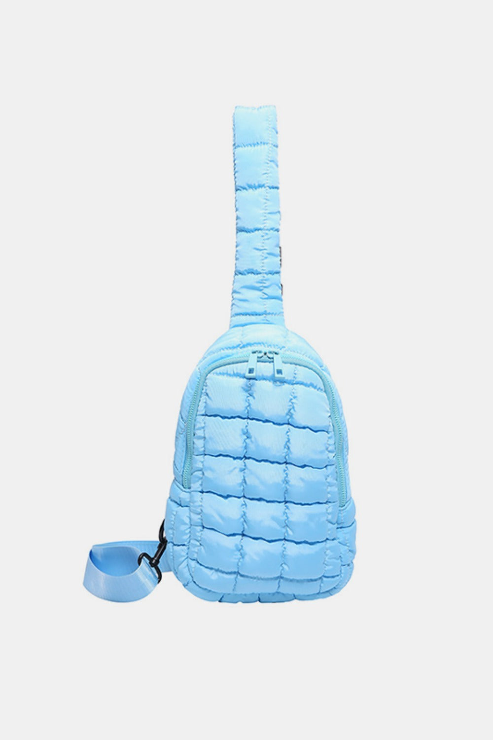 Quilted Nylon Crossbody  Bag