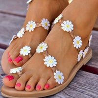 Thumbnail for Daisy Open Toe Flat Sandals