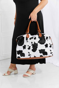 Thumbnail for Animal Print Plush Weekender Bag