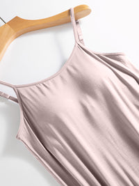 Thumbnail for Scoop Neck Midi Cami Dress with Bra
