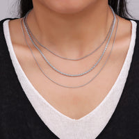 Thumbnail for Titanium Steel Three-Layered Necklace