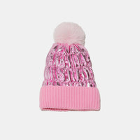 Thumbnail for Thermal Knit Hat with Pompom