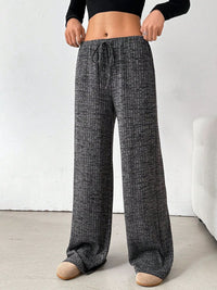 Thumbnail for Tied Striped Wide Leg Pants