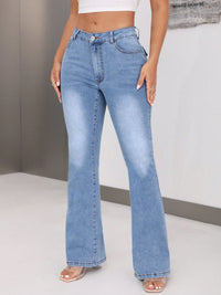 Thumbnail for Bootcut Jeans with Pockets
