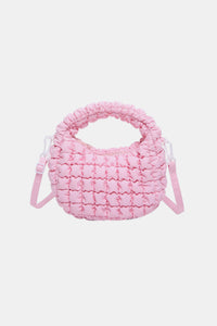 Thumbnail for Quilted Puffy Removable Strap Crossbody Bag