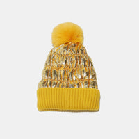 Thumbnail for Thermal Knit Hat with Pompom