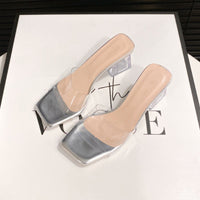 Thumbnail for Open Toe Block Heel Sandals