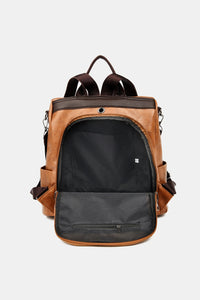 Thumbnail for PU Leather Large Backpack Bag