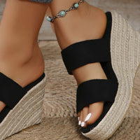 Thumbnail for Open Toe Wedge Sandals