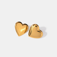 Thumbnail for Stainless Steel Heart Stud Earrings