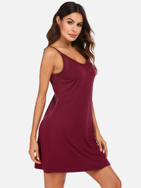 Thumbnail for Scoop Neck Spaghetti Strap Lounge Dress