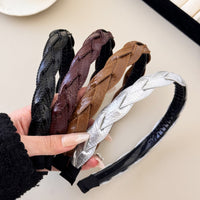 Thumbnail for PU Leather Braided Hair Headband