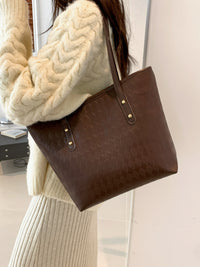 Thumbnail for PU Leather Large Tote Bag