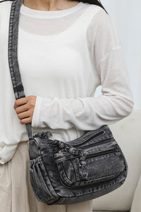 Thumbnail for Adjustable Strap Denim Crossbody Bag