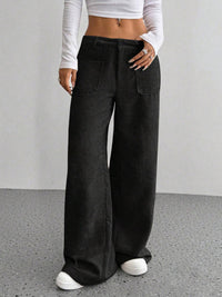 Thumbnail for Wide Leg Pants with Pockets