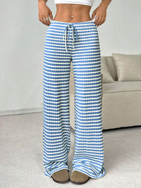 Thumbnail for Tied Striped Wide Leg Pants