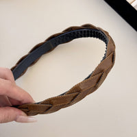 Thumbnail for PU Leather Braided Hair Headband