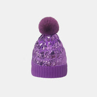 Thumbnail for Thermal Knit Hat with Pompom