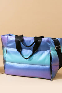 Thumbnail for Gradient Quilted Travel Bag with Side Zippers