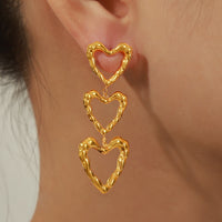 Thumbnail for Titanium Steel Heart Earrings