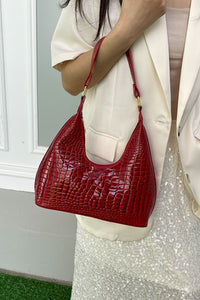 Thumbnail for PU Leather Stone Texture Shoulder Bag