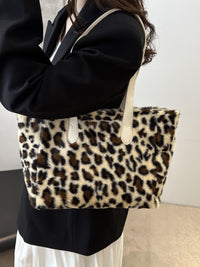 Thumbnail for Leopard Fluff Tote Bag