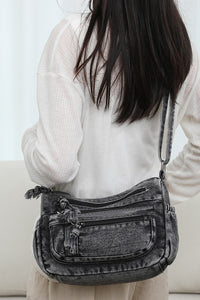 Thumbnail for Adjustable Strap Denim Crossbody Bag