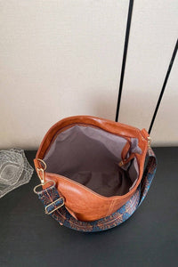 Thumbnail for Zenana Retro Pattern Vegan Leather Crossbody Bag