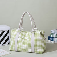 Thumbnail for Houndstooth Canvas Travel Bag