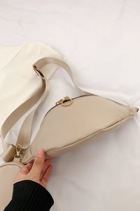 Thumbnail for PU Leather Sling Bag with Small Purse