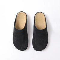 Thumbnail for Suede Round Toe Slip-Ons