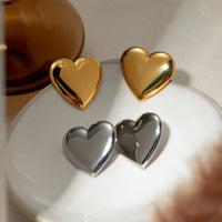 Thumbnail for Stainless Steel Heart Stud Earrings