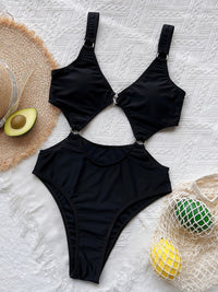 Thumbnail for Cutout Plunge One-Piece Swimwear