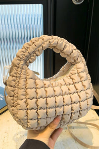 Thumbnail for Quilted Puffy Removable Strap Crossbody Bag