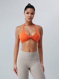Thumbnail for Twisted Halter Neck Active Bra