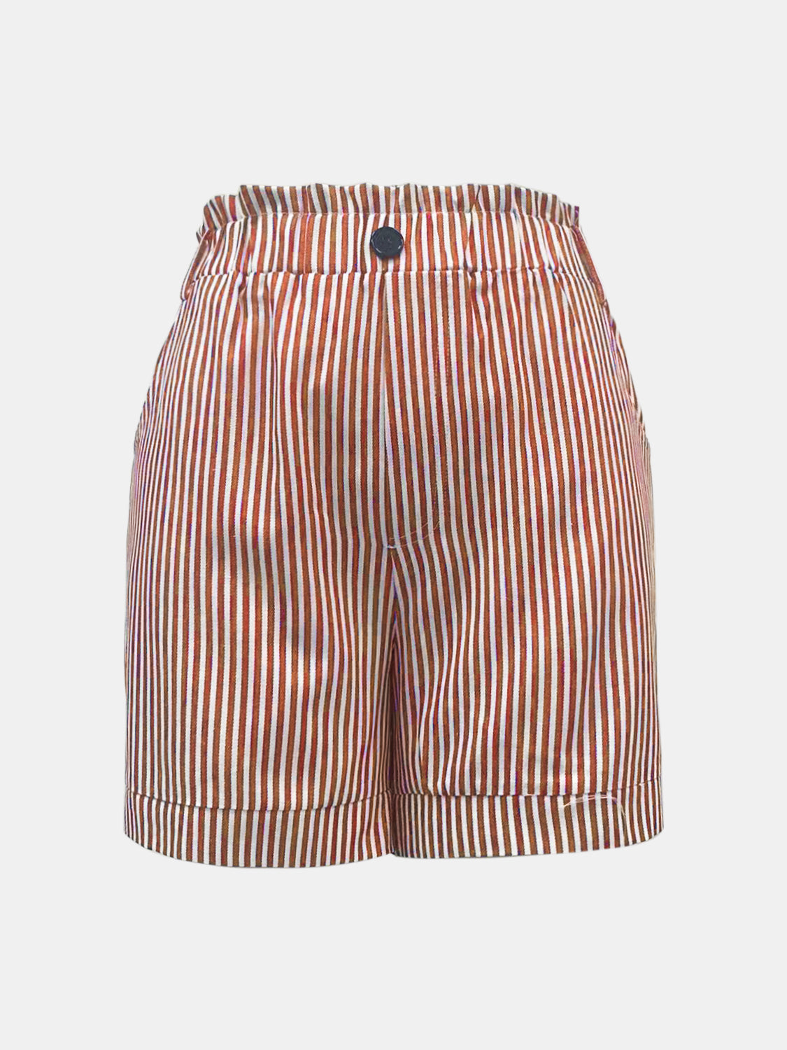 Full Size High Waist Striped Shorts