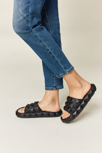 Thumbnail for WILD DIVA Pyramid Stud Toe Band Footbed Sandals