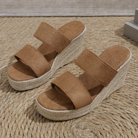 Thumbnail for Open Toe Wedge Sandals