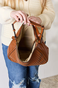 Thumbnail for SHOMICO Weaved Vegan Leather Handbag