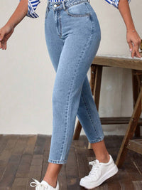 Thumbnail for High Waist Jeans with Pockets