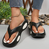 Thumbnail for Toe Post Wedge Sandals