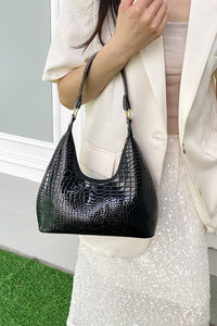 Thumbnail for PU Leather Stone Texture Shoulder Bag