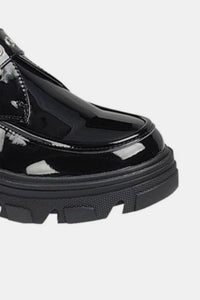 Thumbnail for Forever Link Buckled Platform Lug Sole Loafers